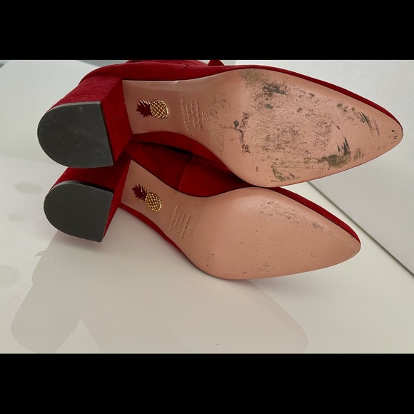 AQUAZZURA Over the knee suede boots Size39 - Picture 7 of 9